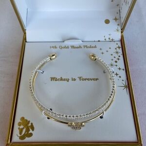 Disney Gold and Silver Bracelet with Crystal Accents